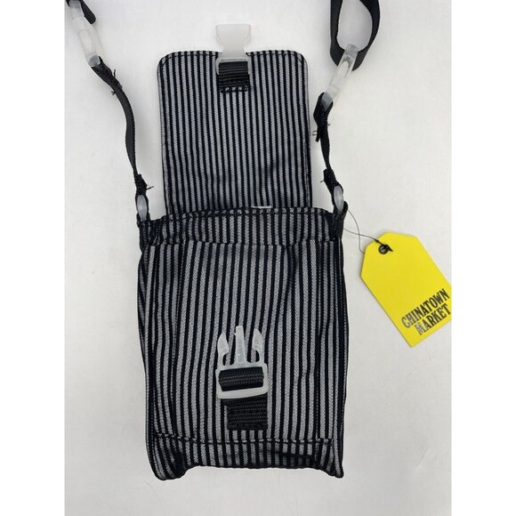 Chinatown Market Striped Small Reflective Accessory Cellphone Crossbody Mini Bag - Picture 5 of 10